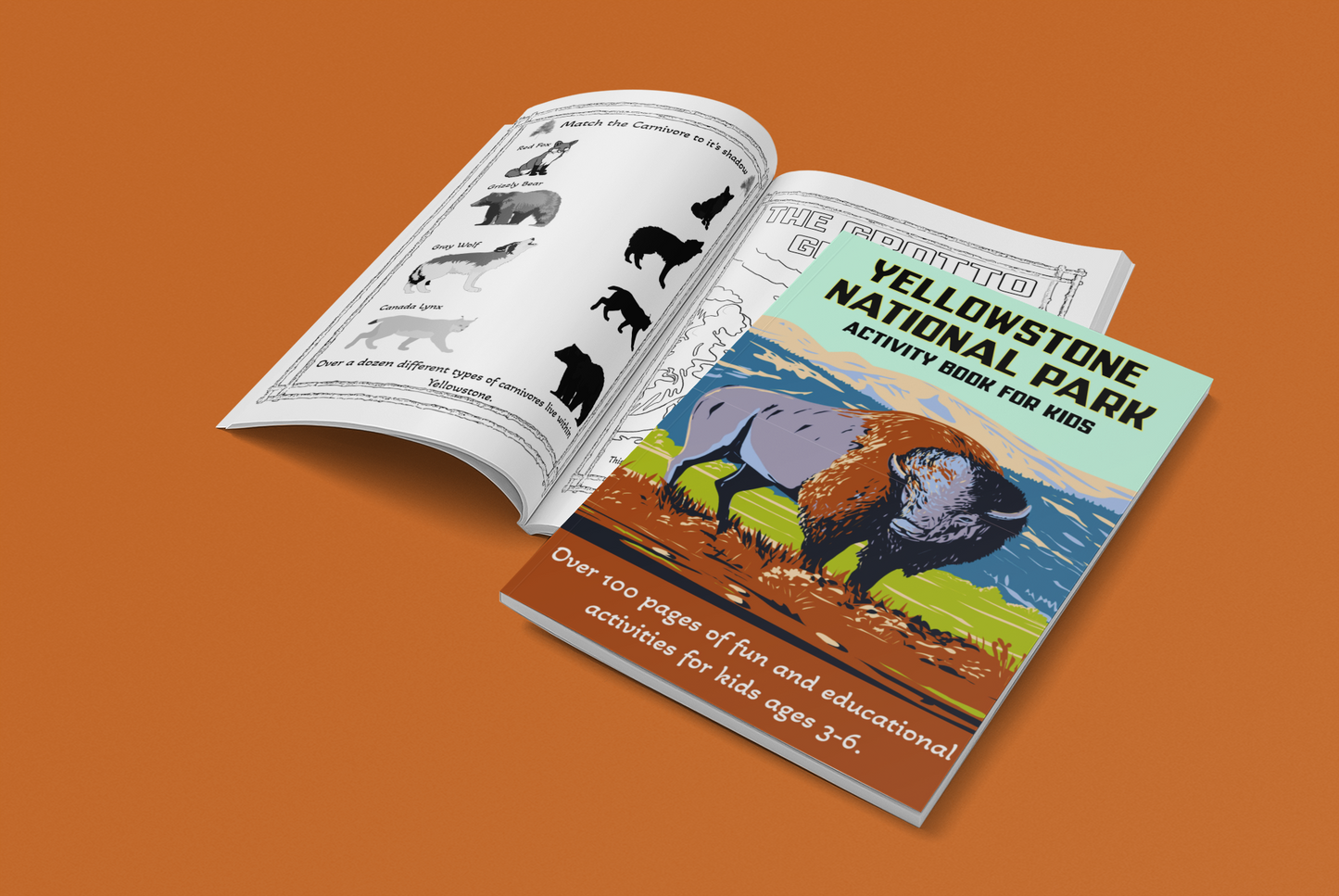 Yellowstone National Park Activity Book for Kids (Ages 3-6)